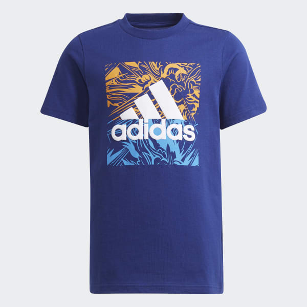 Azul Polera Estampada
