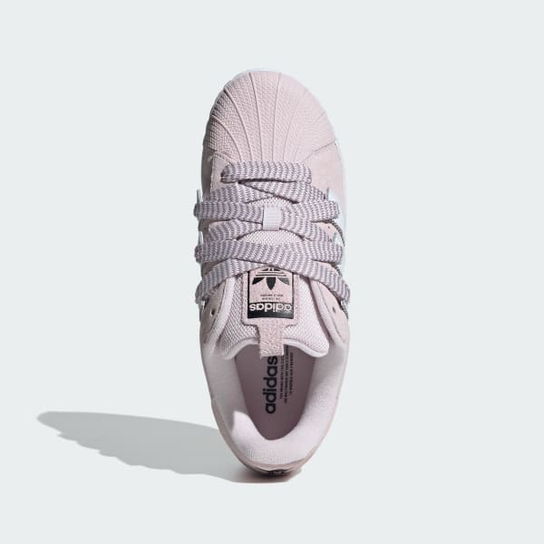 Pink adidas shoes superstar online
