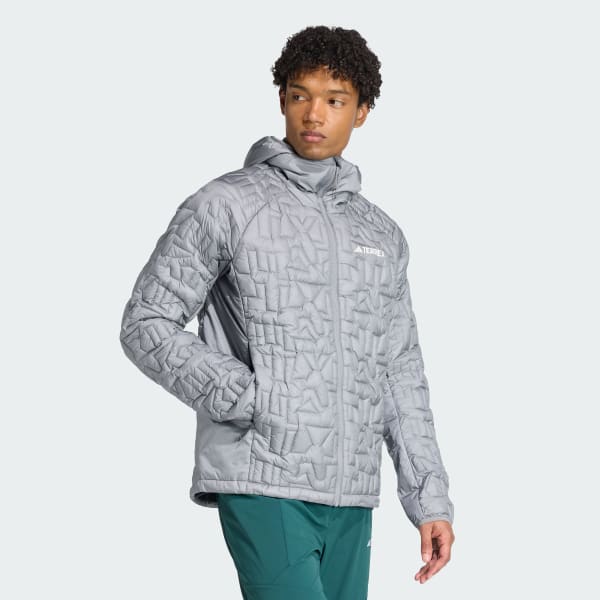 グレー テレックス Xperior PrimaLoft ルーズ フィルインサレーテッド フードジャケット