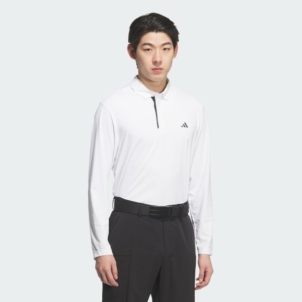 White ULTIMATE365 TOUR LONG SLEEVE POLO SHIRTS