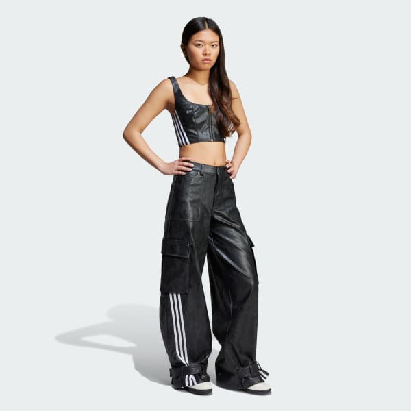 Negro Pants Adilenium Season 3 Vintage Piel Sintética