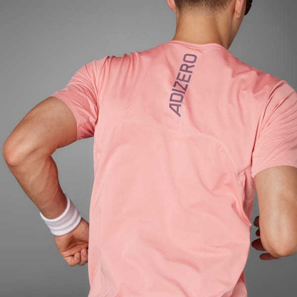 Pink mens adidas t shirt deals