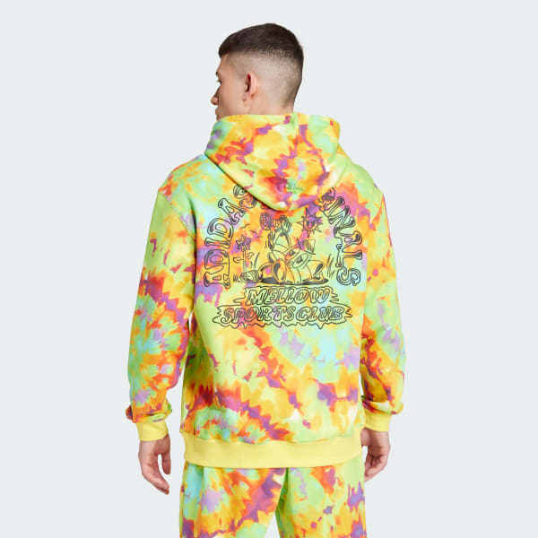 Sudadera con capucha Tie-Dyed Allover Print