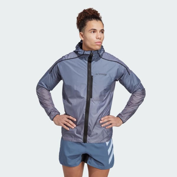 Blauw Terrex Agravic Windweave Trail Running Windjack