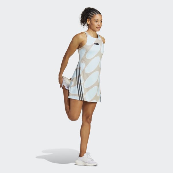 Blue adidas x Marimekko Run Icons 3-Stripes Summer Dress
