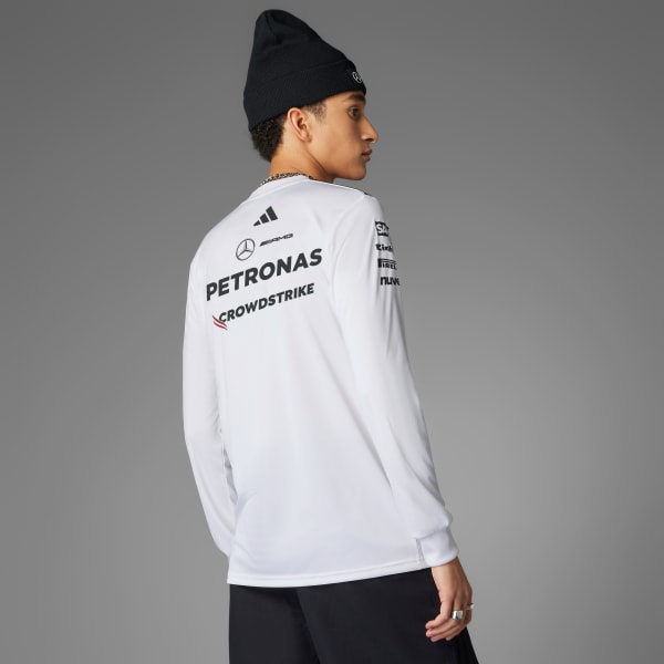 White MERCEDES - AMG PETRONAS FORMULA ONE TEAM DRIVER JERSEY
