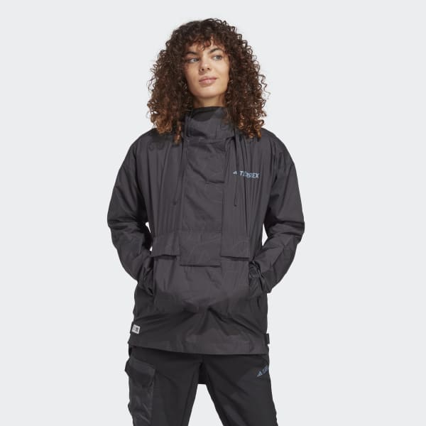 adidas TERREX Made to Be Remade Wind Anorak - Black | Women's Hiking ...