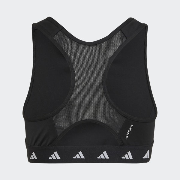 Black AEROREADY Techfit Sports Bra