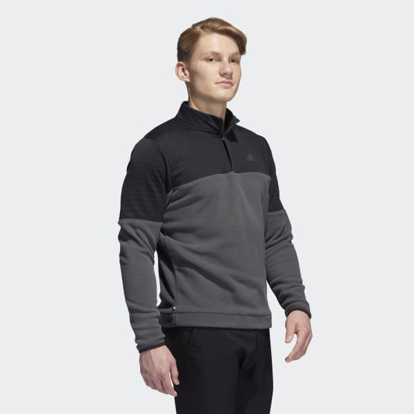 Black DWR Colorblock 1/4-Zip Sweatshirt VK162