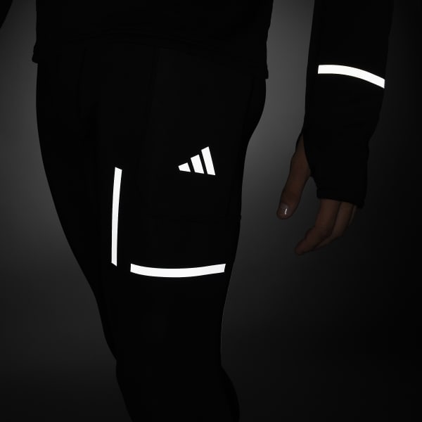 Black X-City Reflect At Night Tights