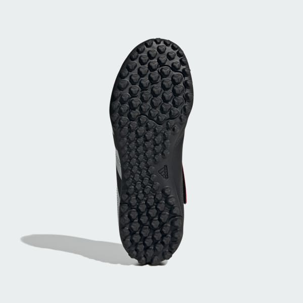 Black Predator Club Hook-and-Loop Turf Football Boots