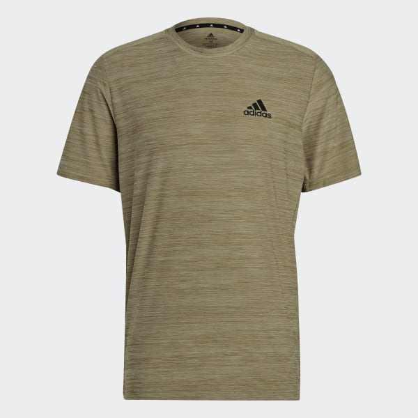 adidas AEROREADY Designed to Move Sport Stretch Tee Green Free Shipping with adiClub adidas US