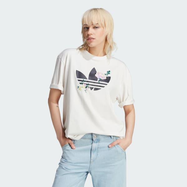 Playera adidas flores on sale