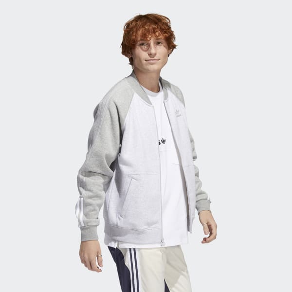 Szary Fleece SST Track Top SU569