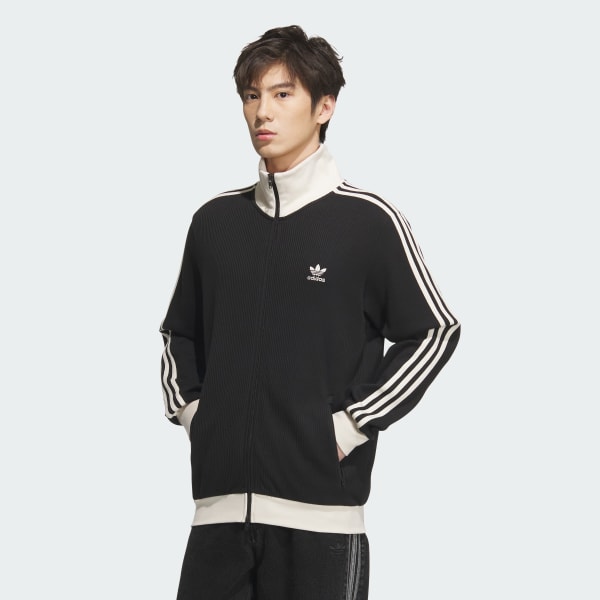 Μαύρο Waffle Basketball Track Top