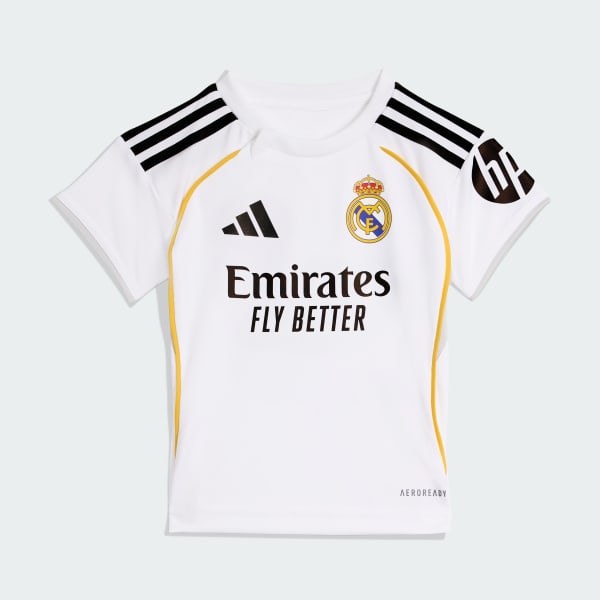 Weiss Real Madrid 25/26 Baby Kids Heimausrüstung