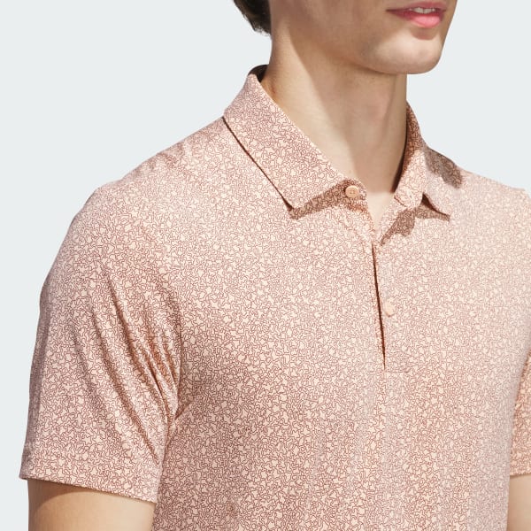 adidas Ultimate365 Mini Bunker Polo Shirt - Pink | Free