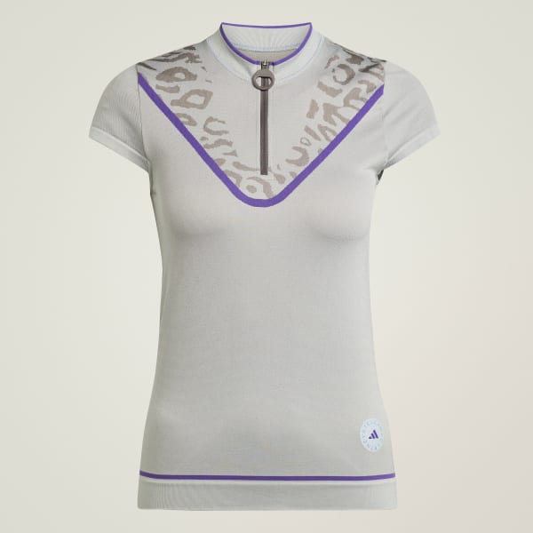 Cinzento Polo de Golfe TrueNature adidas by Stella McCartney