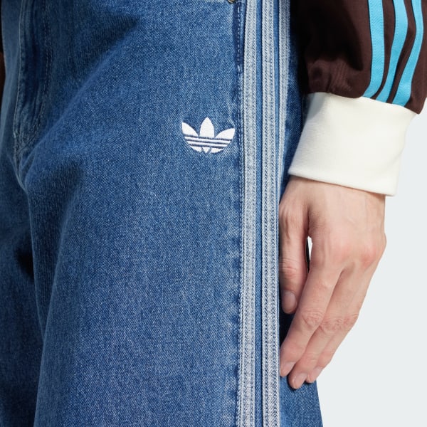 adidas Adicolor Denim Firebird Pants - Blue | Free Shipping adidas Adicolor Denim Firebird Pants - Blue | Free Shipping
