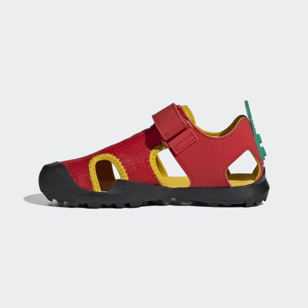 Red adidas Captain Toey x LEGO® Sandals LRO98