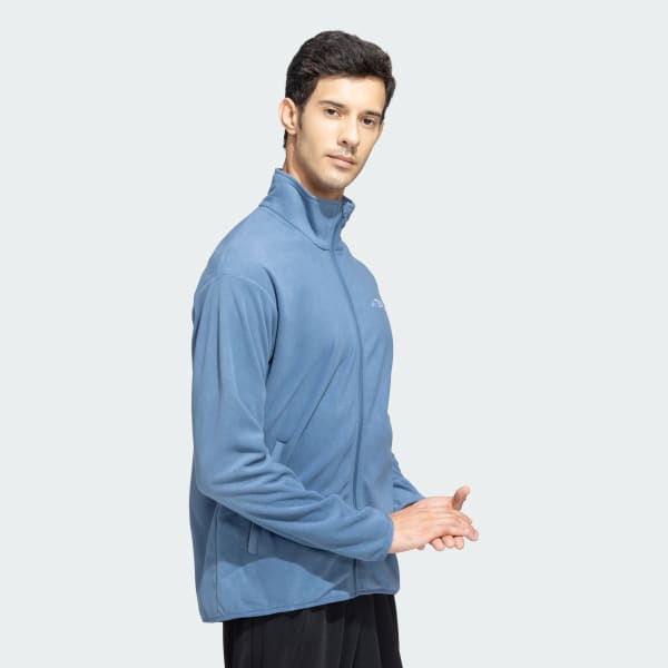 Blue Essentials Full Zip Fleece Track Jacket