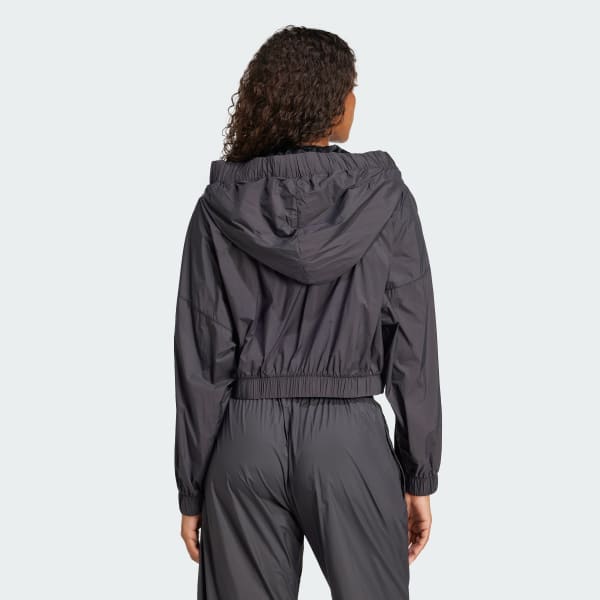 Black Ruched Light Bomber Jacket
