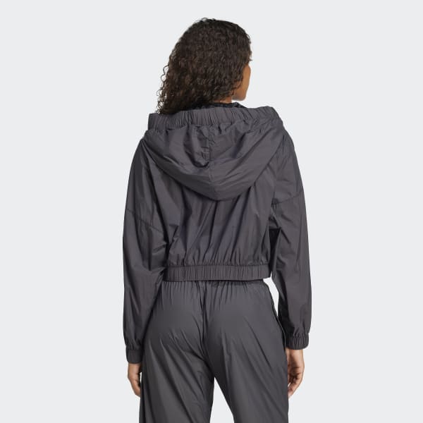 アウターその他 ADIDAS Ruched Track Top Jacket Black JD6385 adidas Ruched Track Top Jacket - Black | adidas Singapore