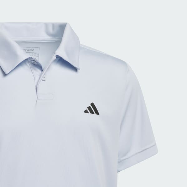 Azul Polo con Cuello Club de Tenis 3 Tiras