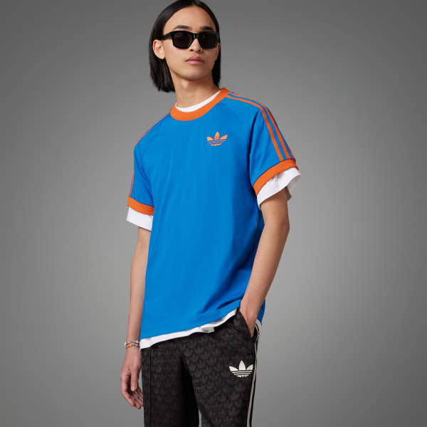 adidas Adicolor Classics+ Short Sleeve Shirt (Gender Neutral) - Blue, Men's Lifestyle