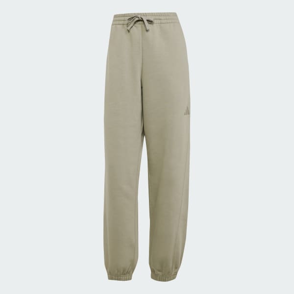 adidas ALL SZN Fleece Loose Pants - Green | Free Shipping