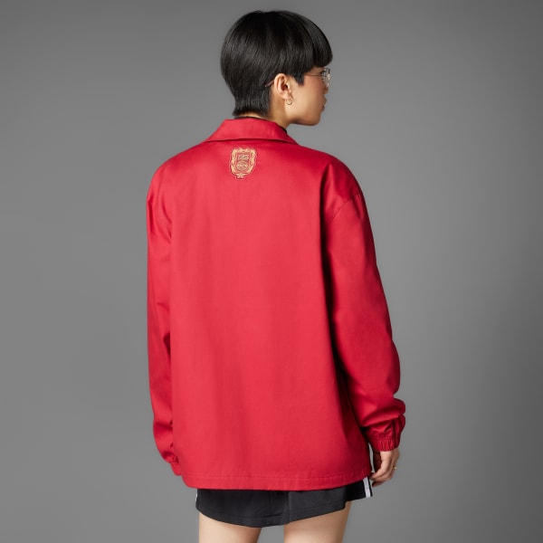 Burgundy FC Bayern Anniversary Coach Jacket (Gender Neutral)