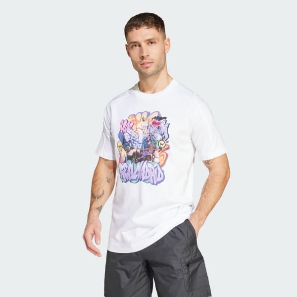 สีขาว เสื้อยืด Real Madrid DNA