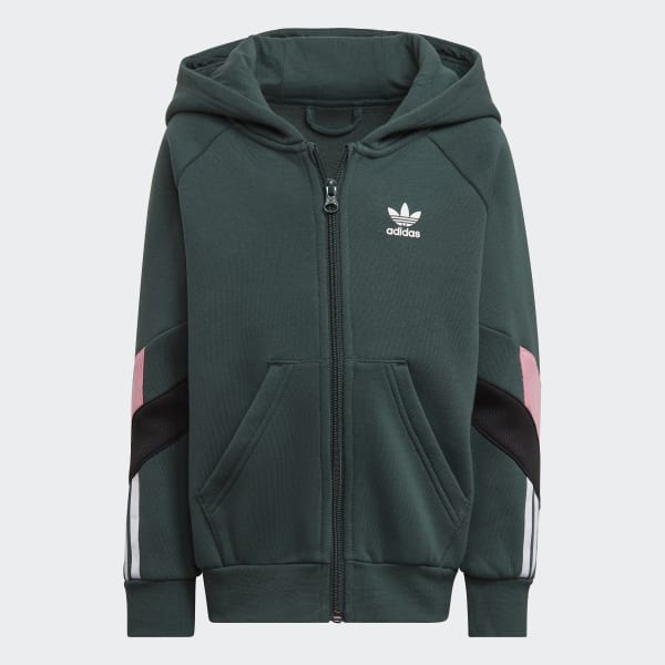 Green Full-Zip Hoodie Set