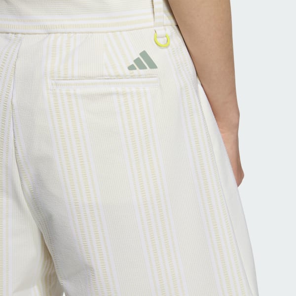 アディダス ゴルフウェア シアサッカー ポロシャツ ハーフパンツL 総柄 アディダス ゴルフウェア シアサッカー ポロシャツ ハーフパンツ