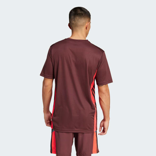 Burgundy Train Essentials Seasonal Colorblock Tee