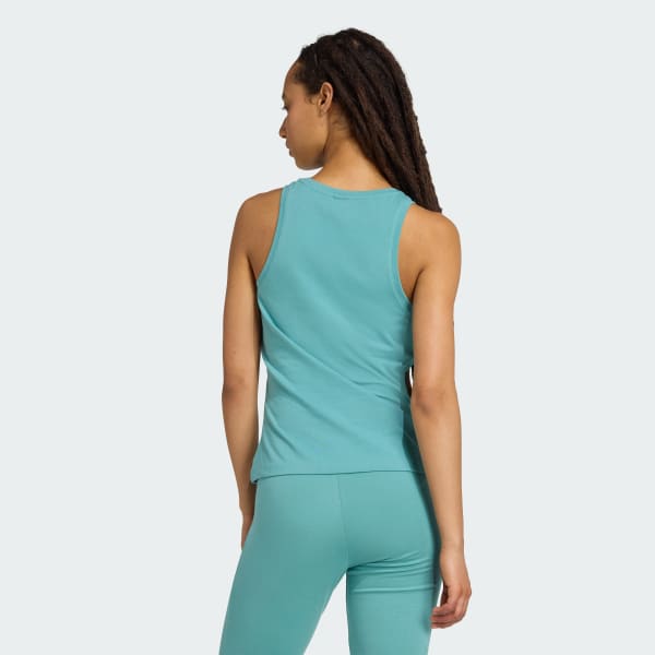 Turquesa Musculosa Essentials Linear Slim Algodón