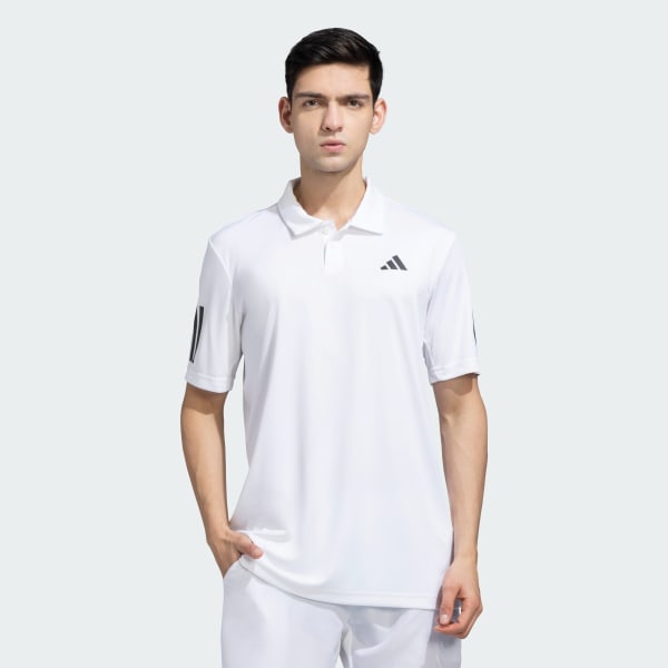 White Club 3 Stripes Polo Shirt