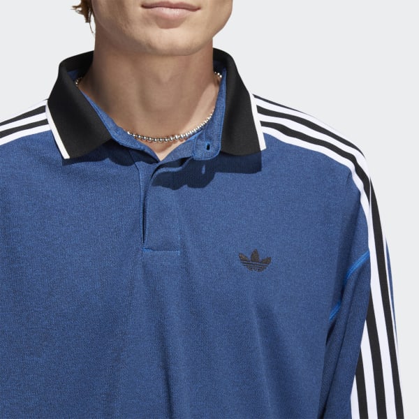 modrá Long Sleeve Polo Jersey (Gender Neutral) SV944