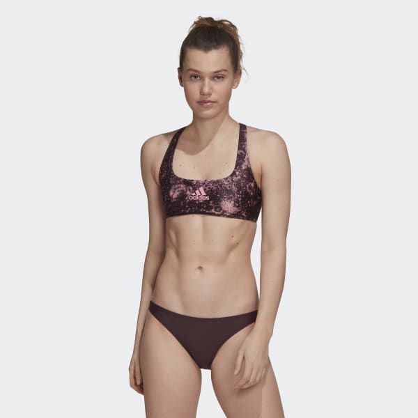 Czerwony Melting Salt Bikini Set N2211