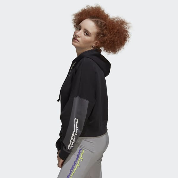 Svart HOODIE UV684