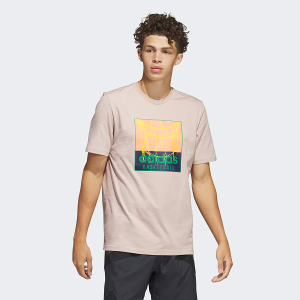 Marron Polo Estampado Chain Net Basketball