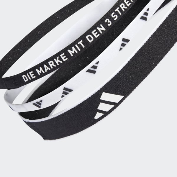 adidas Multiple Width Training Headbands 3 Per Pack Black adidas Thailand