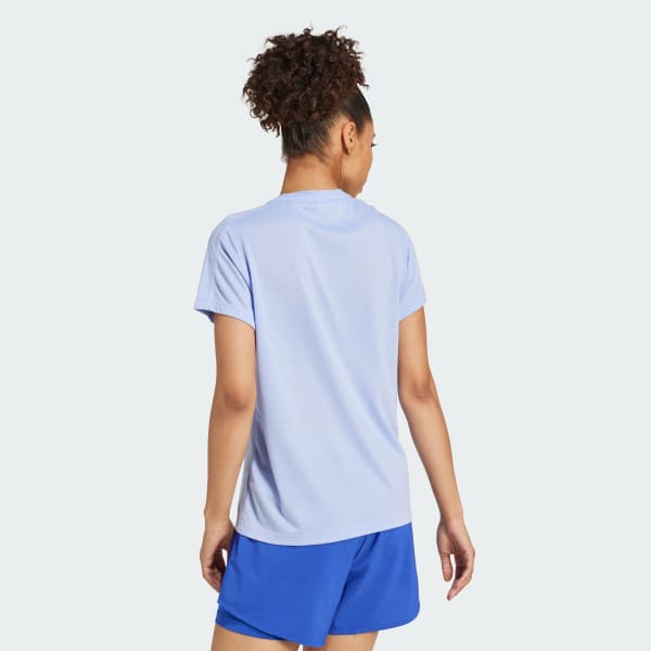 Blue AEROREADY Train Essentials Minimal Branding Crewneck Tee