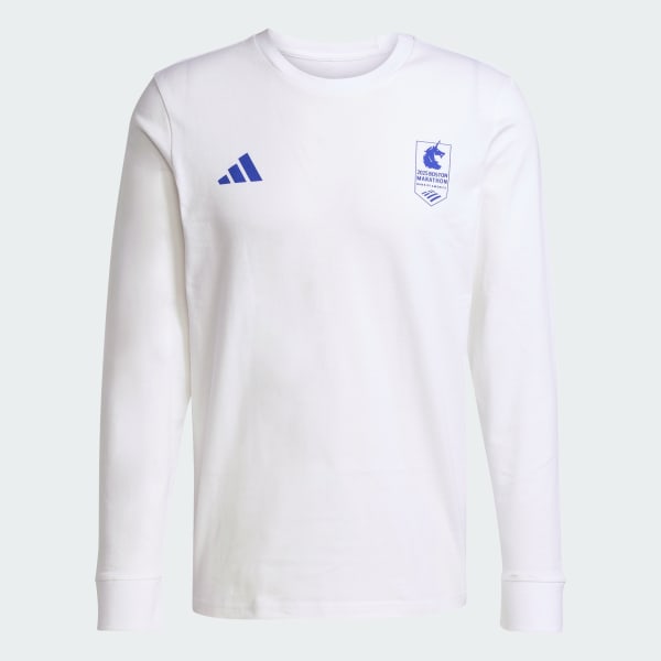 adidas Boston Marathon® 2025 Long Sleeve Graphic Tee - White