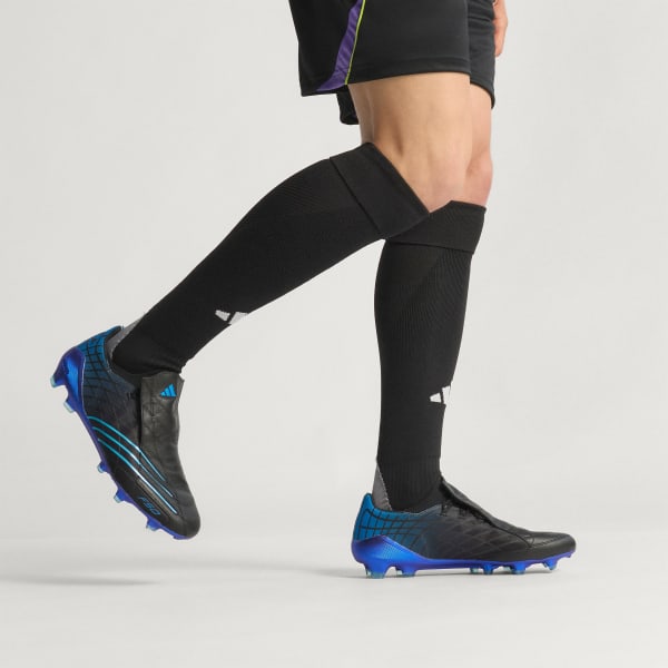 Blue F50 Elite Spider Firm Ground Cleats