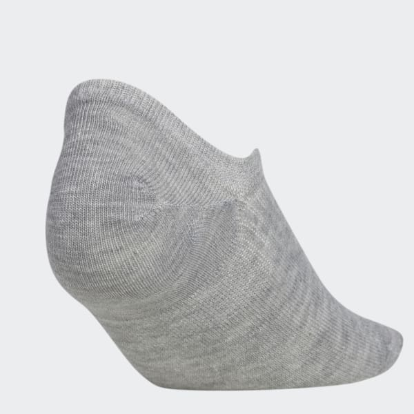 adidas Classic Superlite Super-No-Show Socks 6 Pairs - Grey | Free