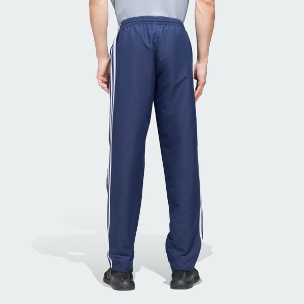 Blue Woven adidas 3 Stripes Straight Pants