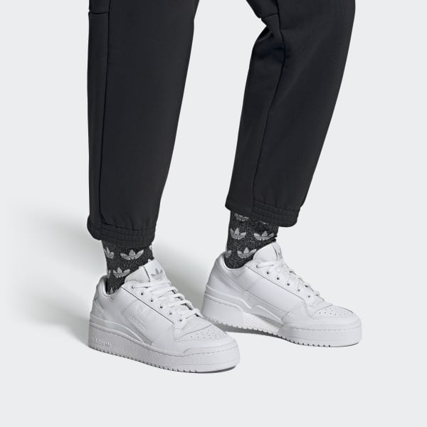 adidas Originals Leder Sneaker forum bold in Weiß Damen Schuhe Sneaker Niedrig Geschnittene Sneaker 