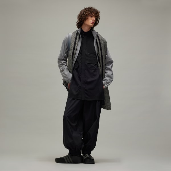 adidas Y 3 Allover Print Nylon Shell Tracksuit Bottoms Black adidas UK