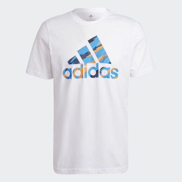 adidas Essentials Single Jersey Camo Print Tee - White | adidas Thailand